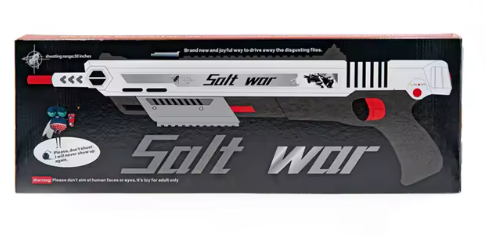 Silver Salt Gun - Salt wars - Includes free Scope