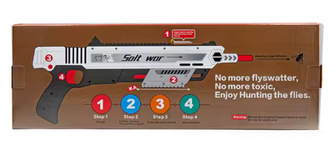 Silver Salt Gun - Salt wars - Includes free Scope